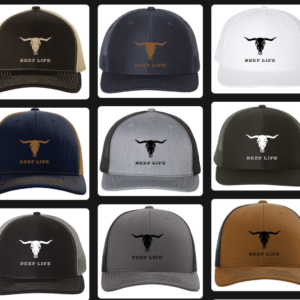 Beef Life Premium Embroidered Caps